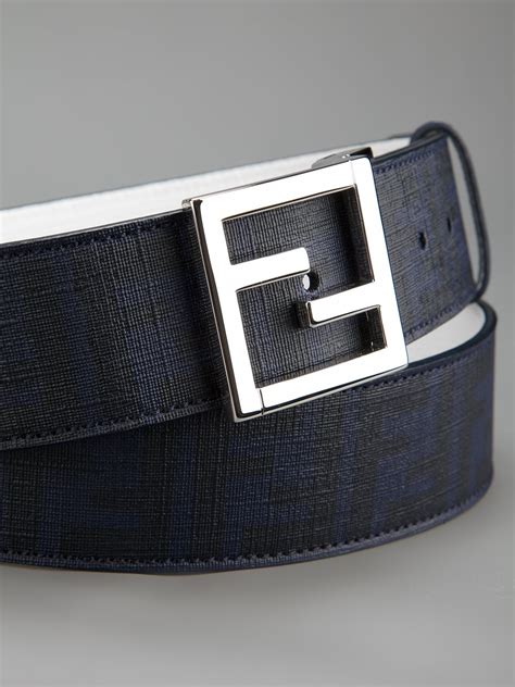 blue fendi belt reversible|Fendi reversible belt women's.